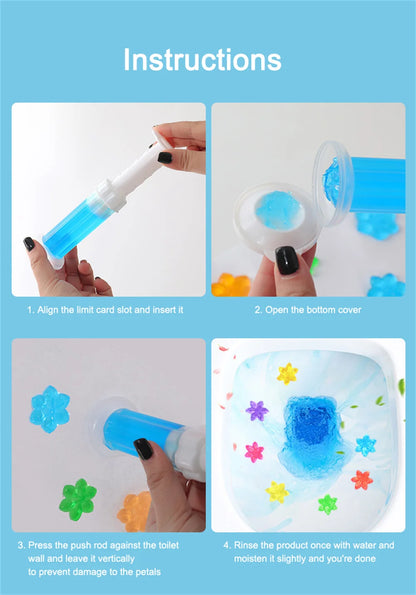 Flower Toilet Cleaning Gel