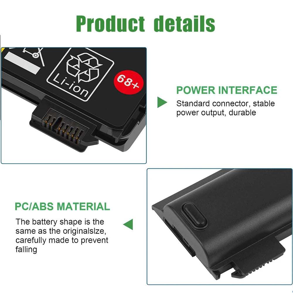 SKOWER Replacement Battery for Lenovo ThinkPad L, T, X, A, P & W Series