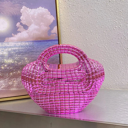 Crystal Beaded Heart Evening Bag