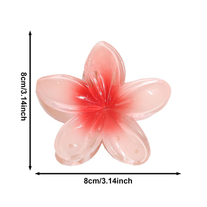 Hawaiian Gradient Flower Hair Claw Clip
