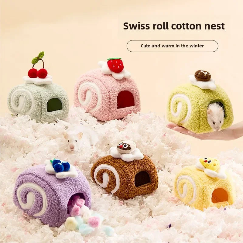 Warm Plush Hamster House