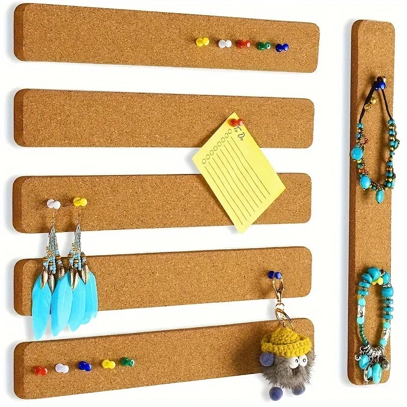 Self-Adhesive Cork Board Wall Strips