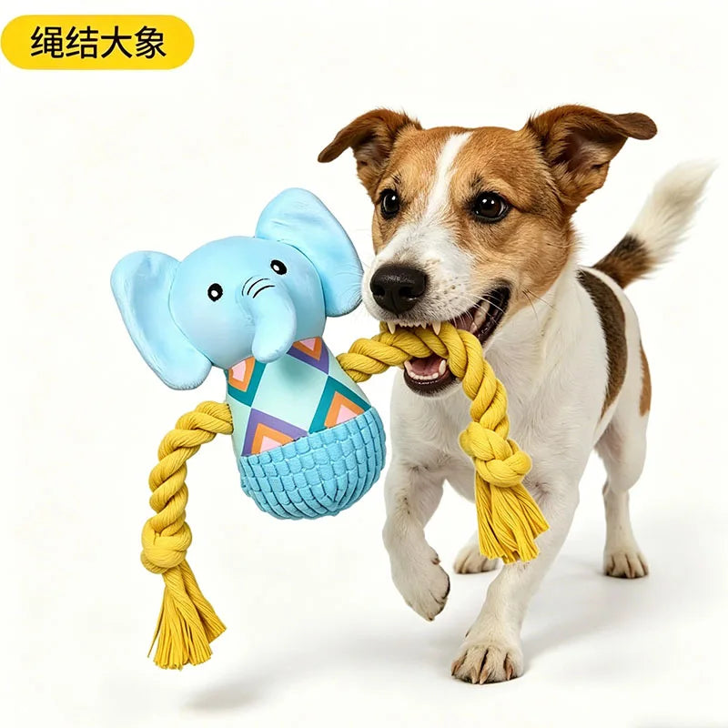 Soft Elephant Plush Dog Toy