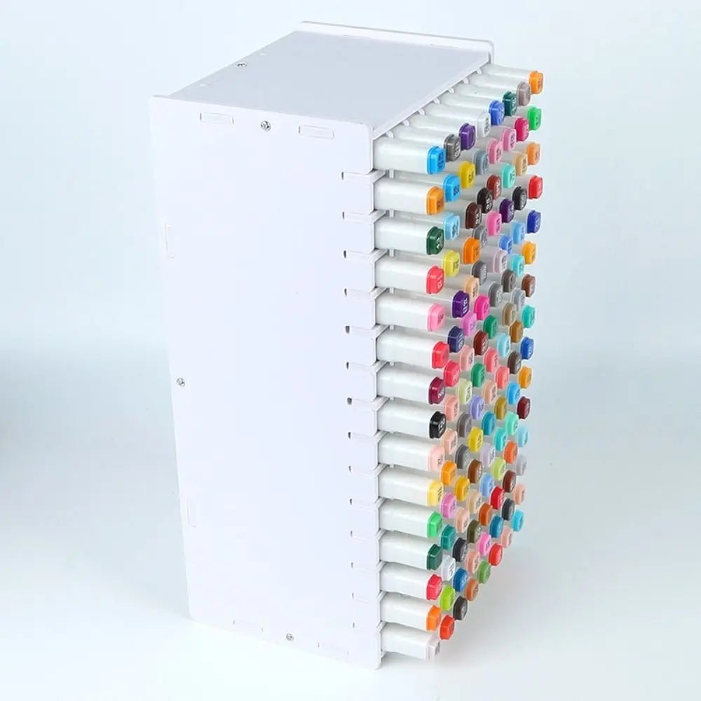 Large Capacity Marker Pen Holder & Desktop Art Supply Organizer