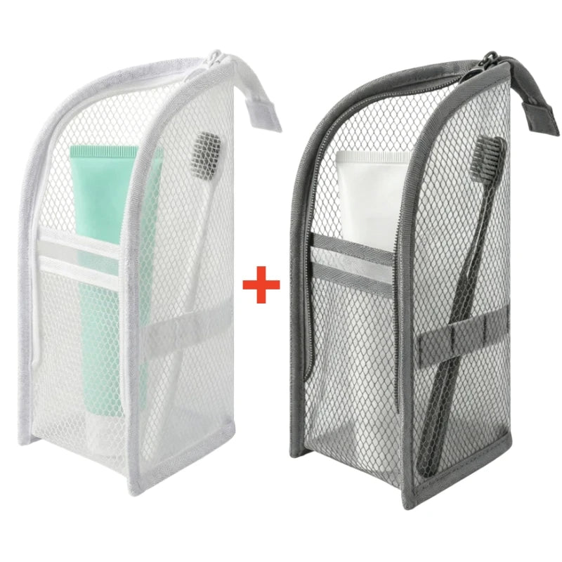 Standing Mesh Toiletry Travel Bag