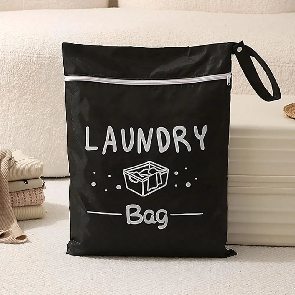 Waterproof Travel Laundry Bag with Hanging Strap