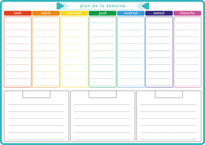A3 Magnetic Weekly & Monthly Planner Whiteboard for Fridge