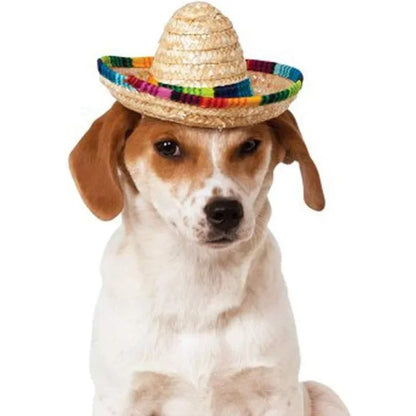 Pet Mexican Sombrero Hat for Dogs & Cats