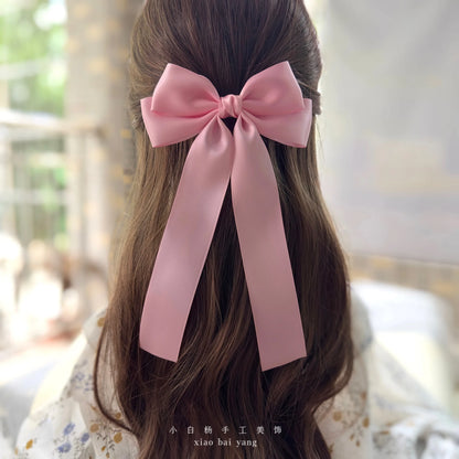 Korean Style Fabric Hair Bow Clip