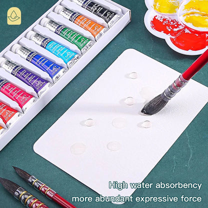 300gsm Professional Watercolor Paper Cards – Artist Grade Sketch Sheets