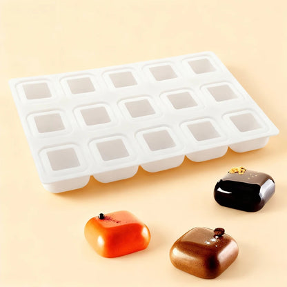 Cube Silicone Baking Mold for Mousse Cakes, Chocolates & French Desserts
