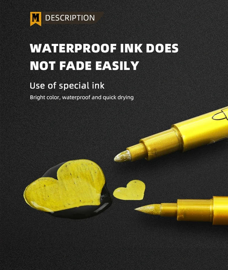 Metallic Brush Art Marker Set