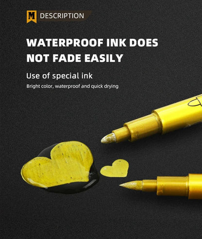 Metallic Brush Art Marker Set