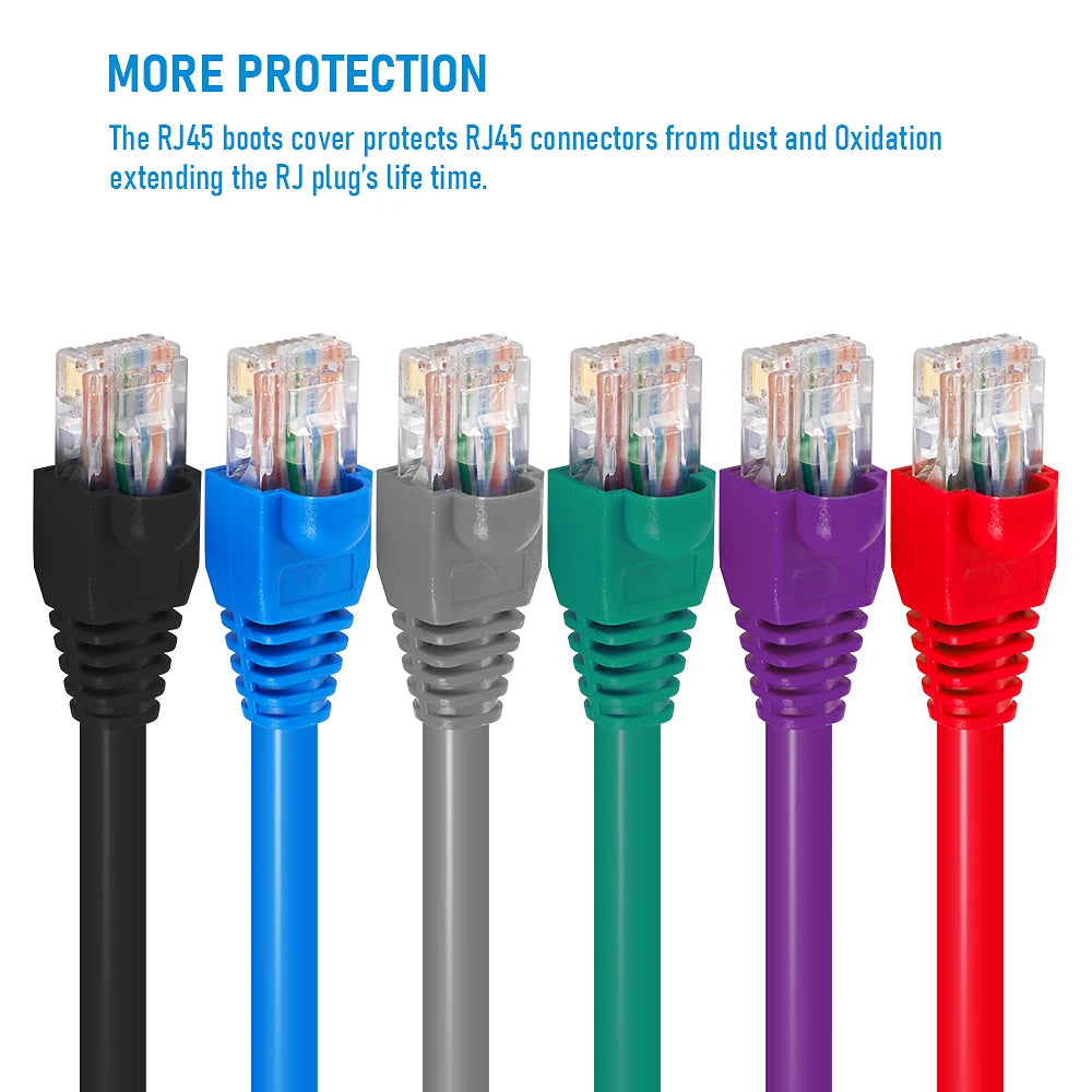 RJ45 Ethernet Cable Strain Relief Boots