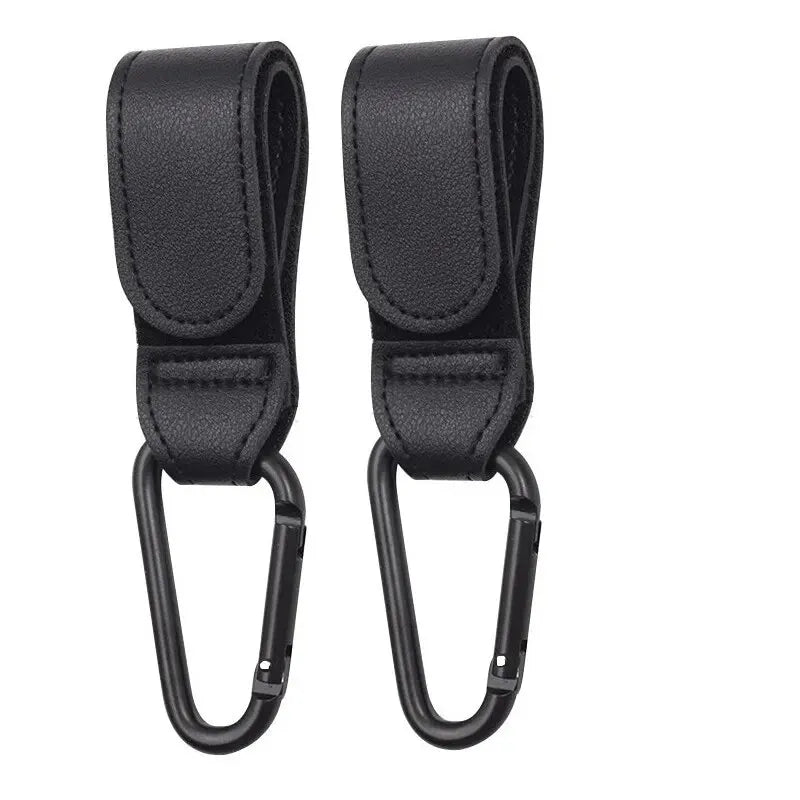 Leather Stroller Hook Set