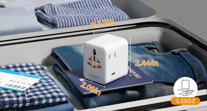 Universal Travel Adapter with 5 USB Ports