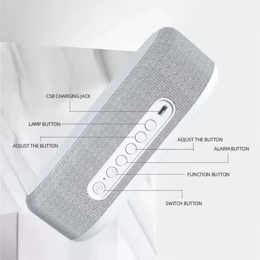 Wireless Charging Alarm Clock Station