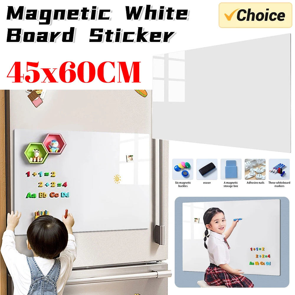 Magnetic Dry Erase Whiteboard Wall Sticker Kit