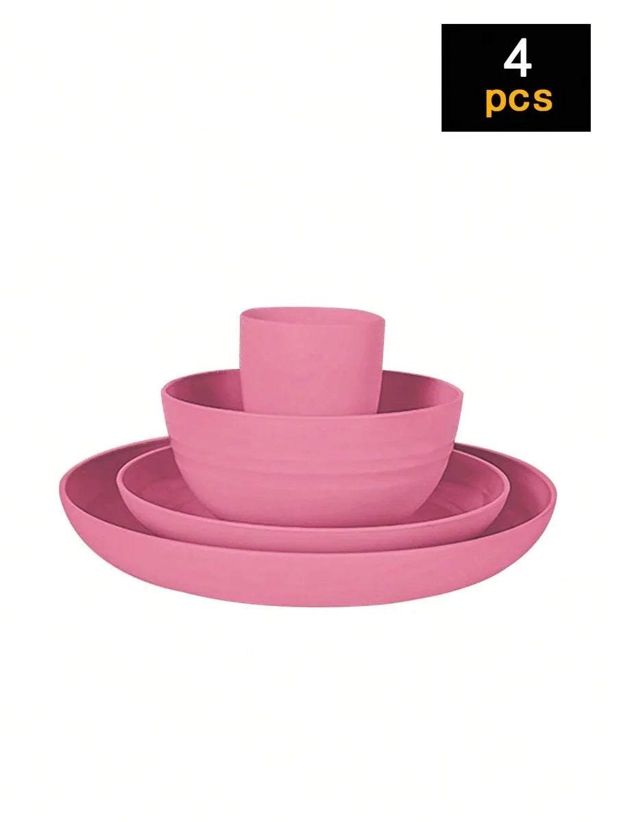 Reusable Plastic Tableware Set