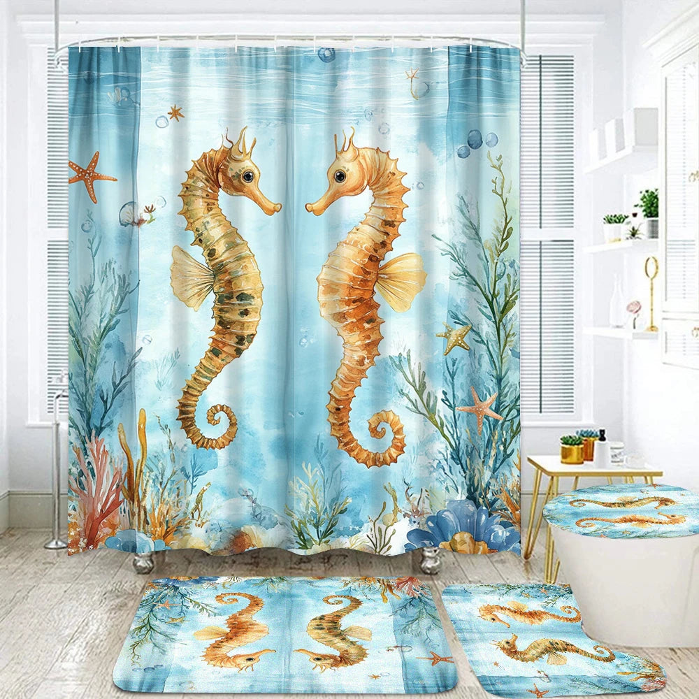 Ocean Seabed Bathroom Set