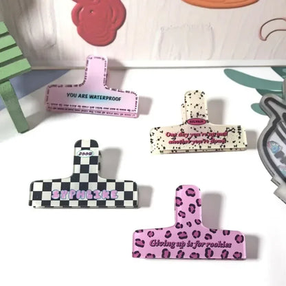 Retro Acrylic Binder Clip for Documents, Photos & Memos