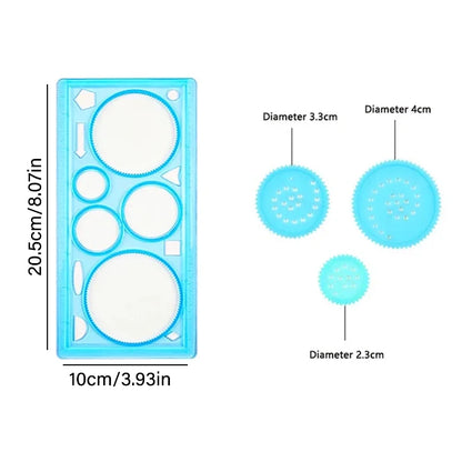 Creative Painting Multifunctional Geometry Ruler