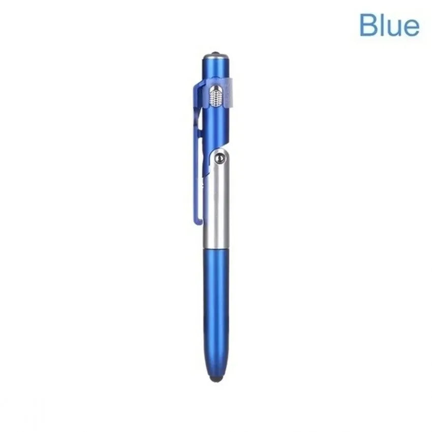 4-in-1 Multifunction Ballpoint Pen with LED Light & Phone Stand