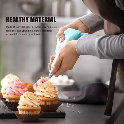 Reusable Silicone Piping Bag Cake Decorating Set