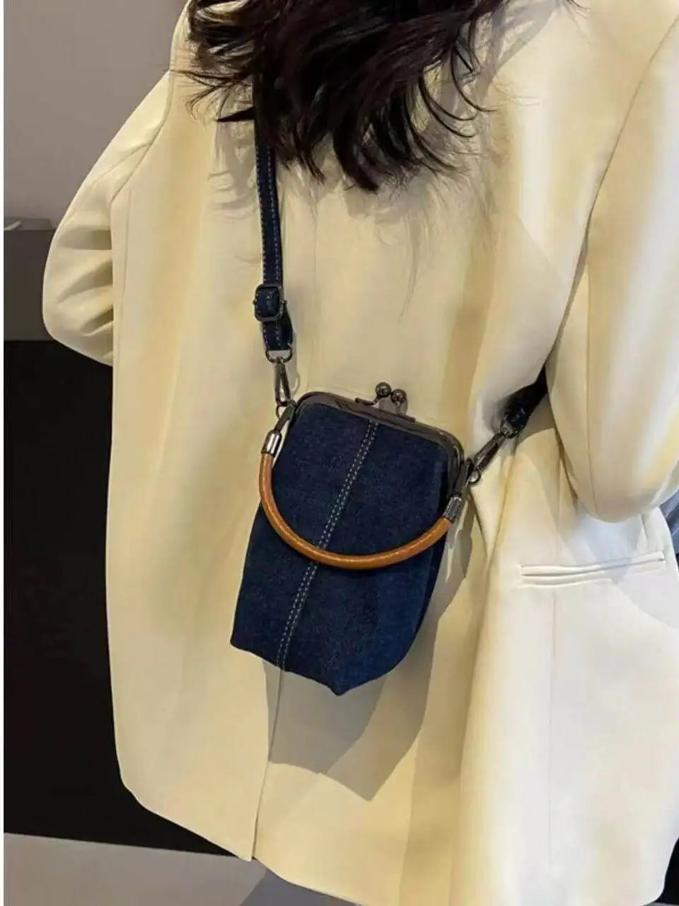 Women’s Denim Phone Crossbody Bag