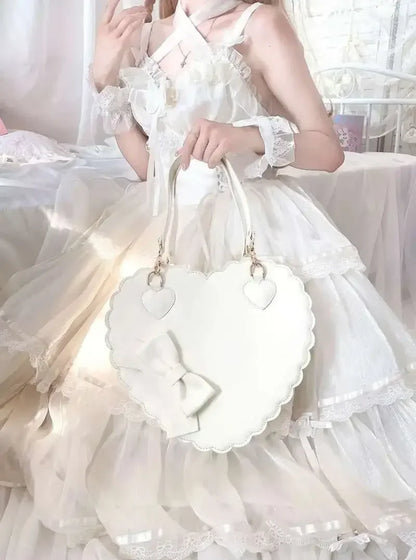 Heart-Shaped Lolita Crossbody Handbag