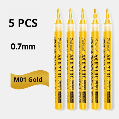 Metallic Acrylic Paint Marker Pens Set