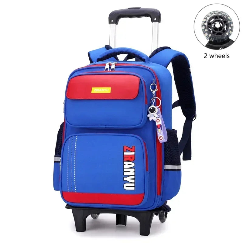 Rolling School Backpack with Wheels for Kids