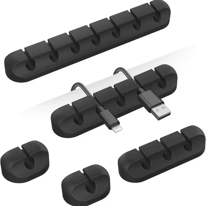 Adhesive Silicone Cable Holder Clips