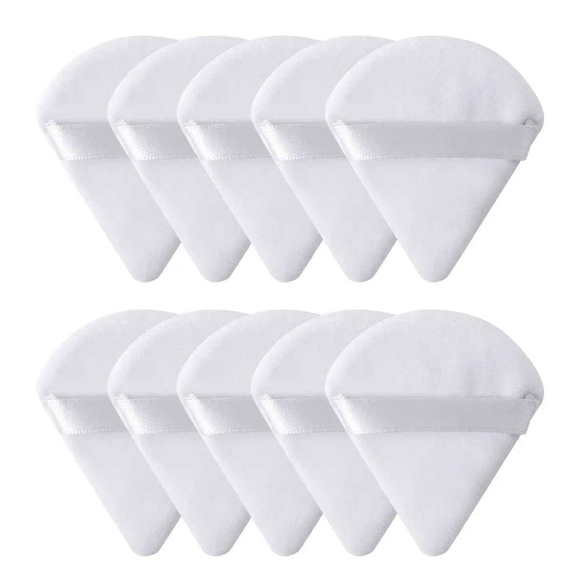 Triangle Velvet Makeup Powder Puff Set