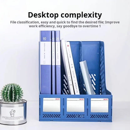 Large-Capacity Desktop File Rack for Document Organisation