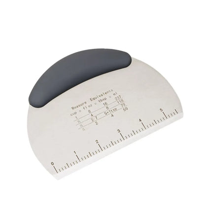 Stainless Steel Dough Scraper with Measurement Scale
