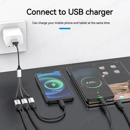 4-Port USB-C Hub OTG Adapter