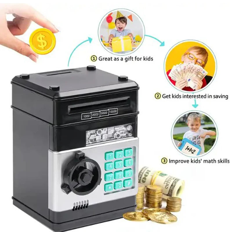 Electronic Piggy Bank ATM Safe with Password Lock