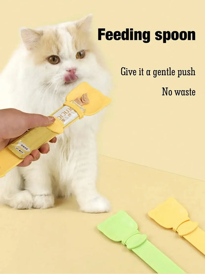 Long Handle Cat Wet Food Squeeze Spoon