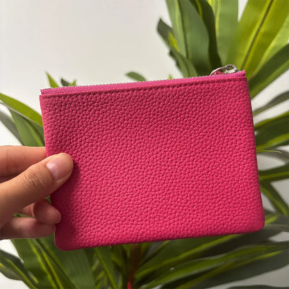 Genuine Top Grain Cow Leather Zip Wallet