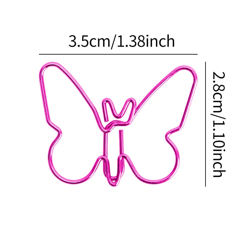 Decorative Butterfly Bookmark Paper Clips