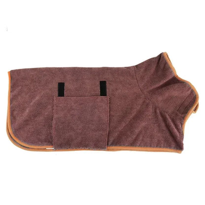 Microfibre Dog Drying Bathrobe Towel