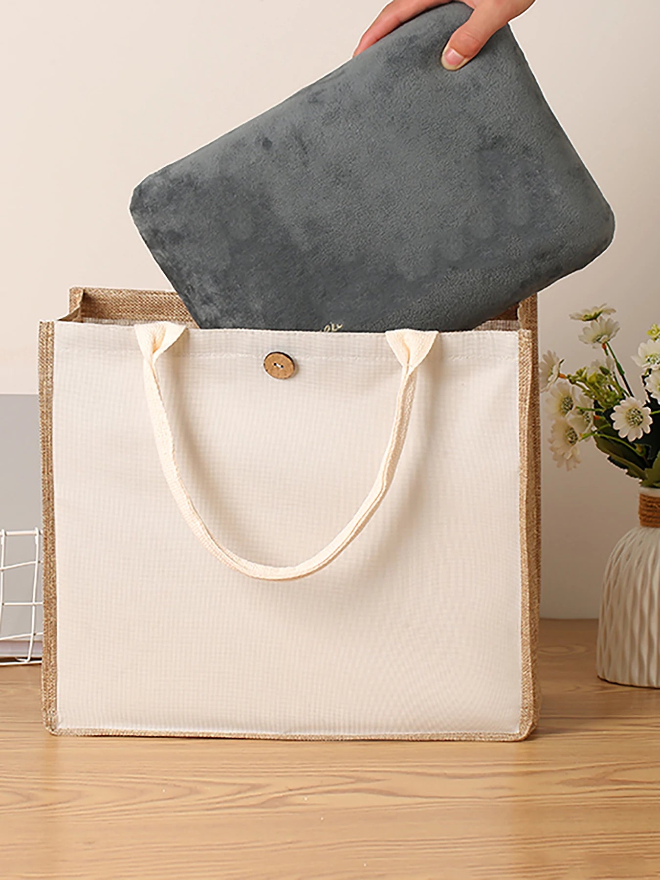 Canvas & Linen Everyday Tote Bag