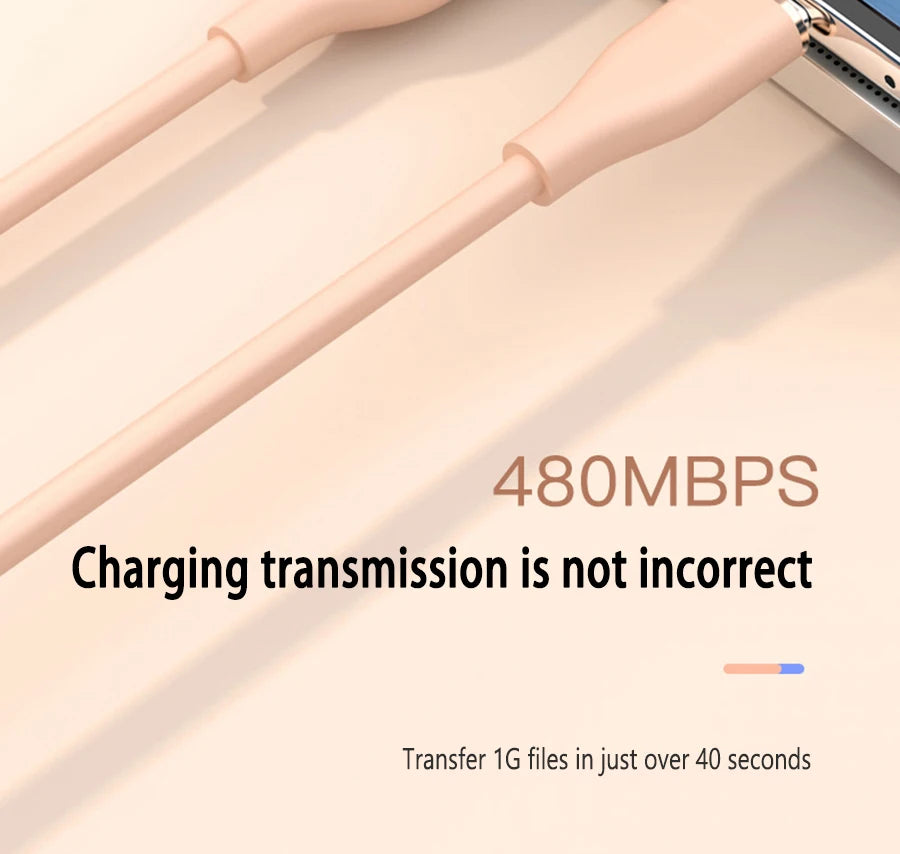 66W USB-C Silicone Cable