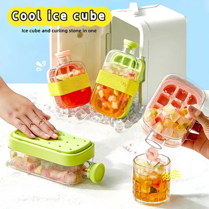 2-in-1 Ice Cube Cup with Straw