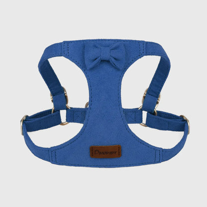 Premium Suede Dog Harness & Leash Set for Small Dogs