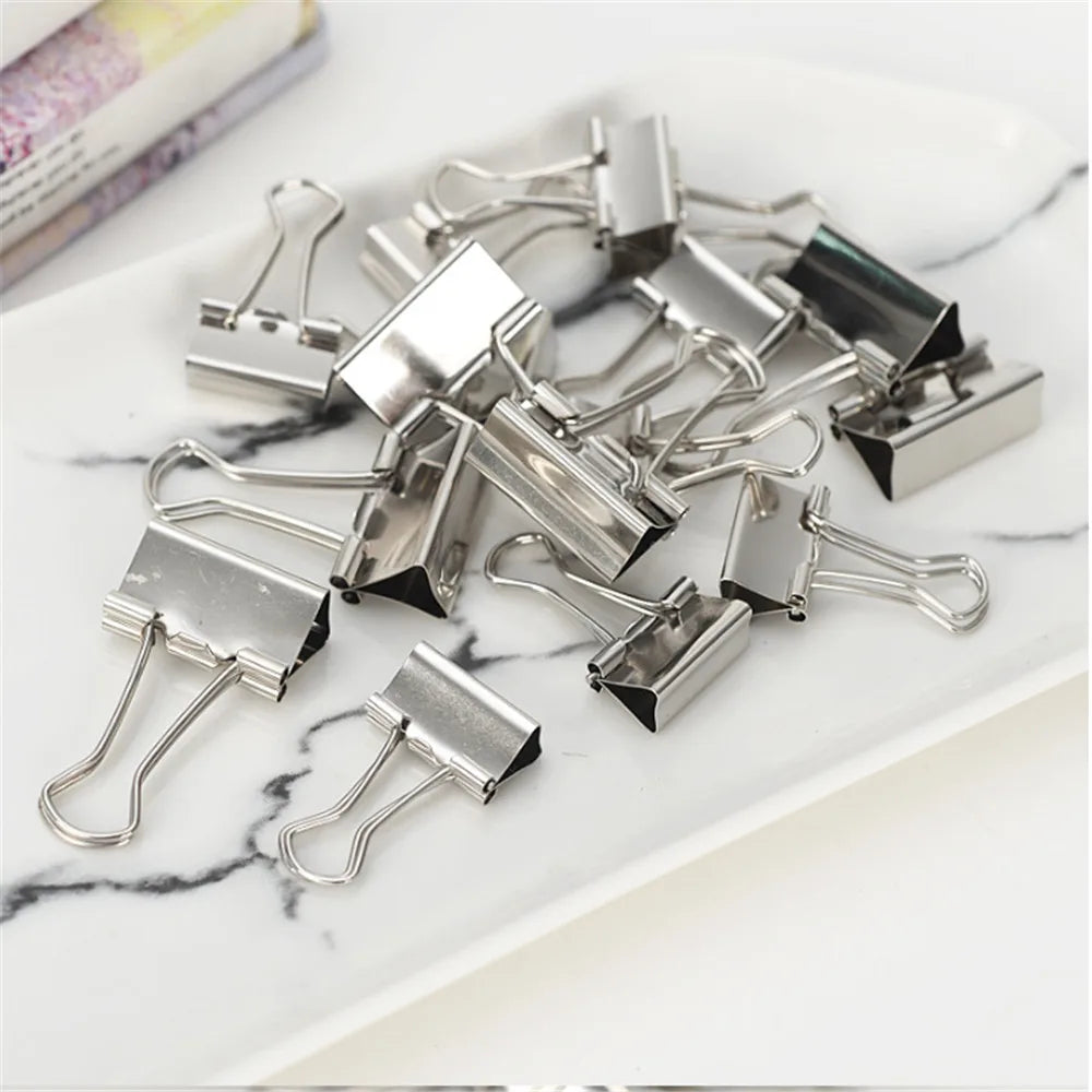 Silver Metal Binder Clips