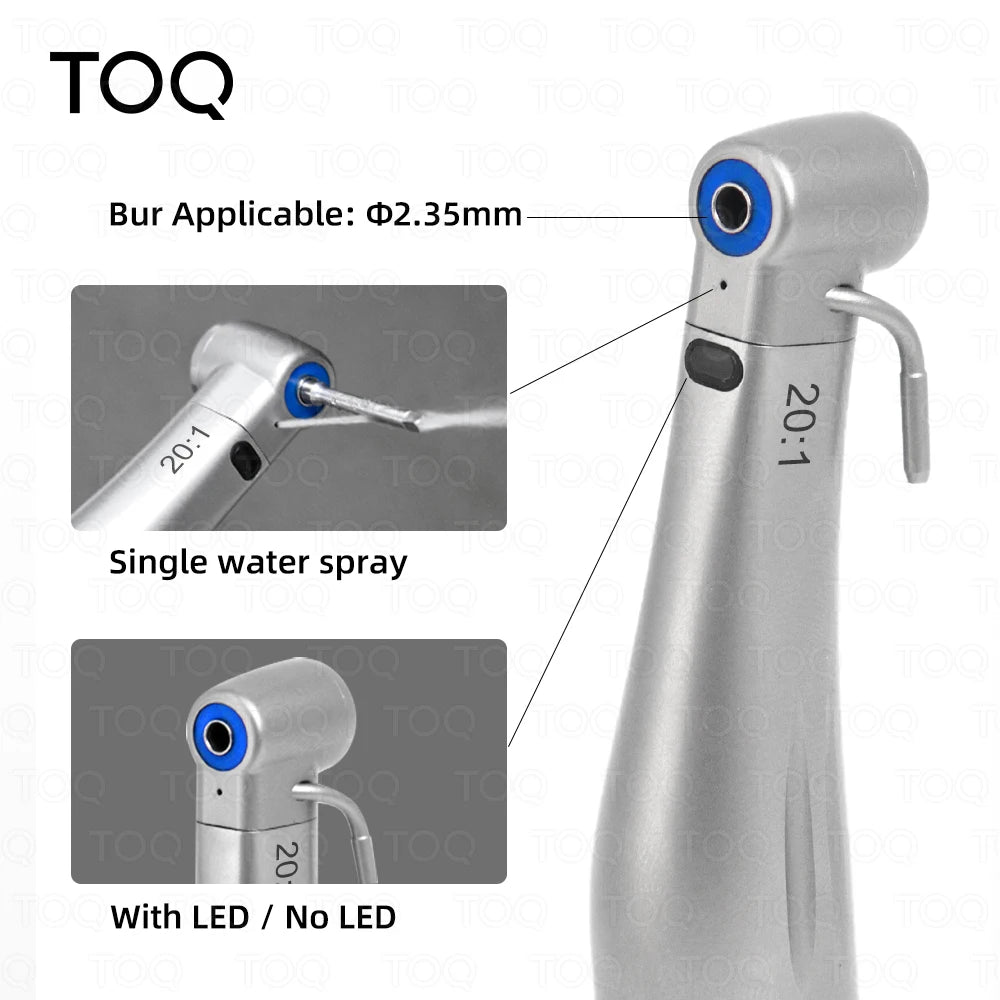 Dental LED Fiber Optic Implant Handpiece 20:1