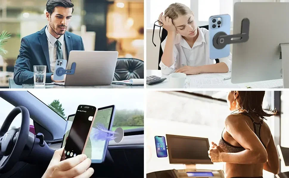 Magnetic Laptop Phone Holder