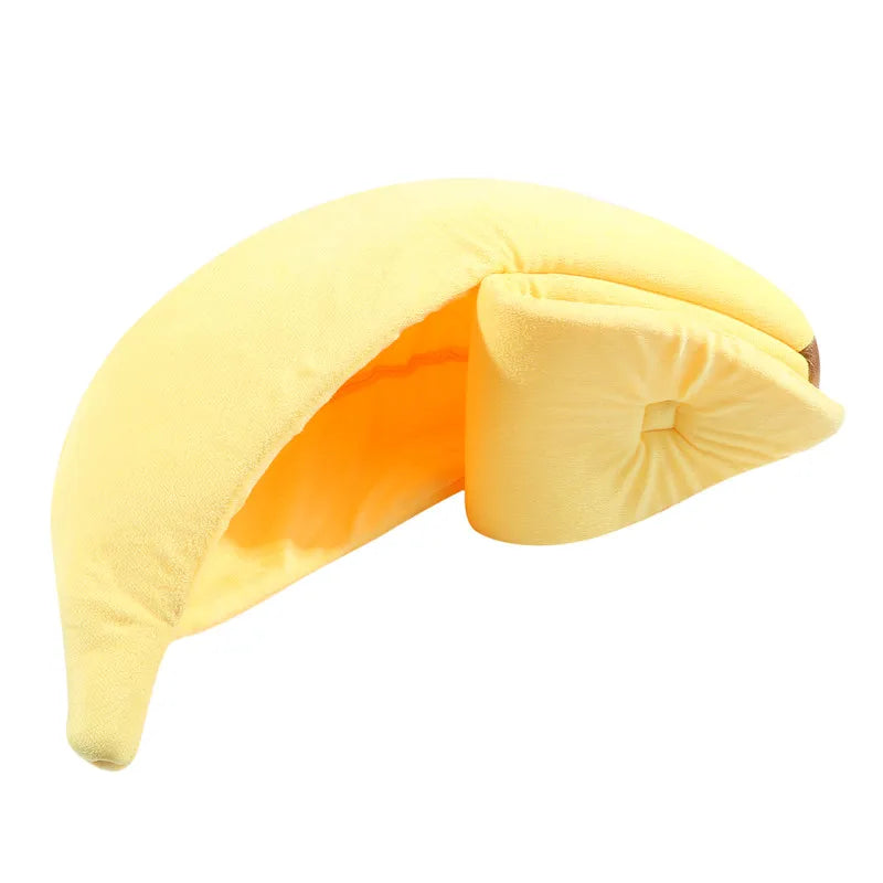 Funny Banana Pet Bed House for Cats & Small Dogs